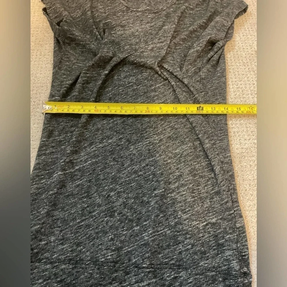 Iro Loretta Gray Knit Front Twist Mini Dress Size Small
